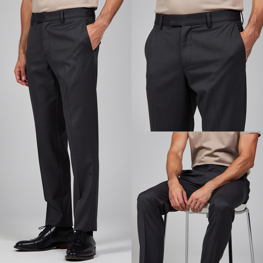 Charcoal Cashmere Trousers