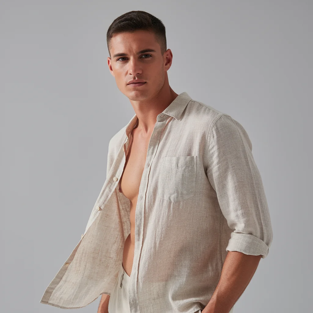 White Linen Summer Shirt