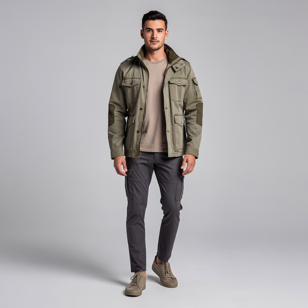 Olive Green Field Jacket
