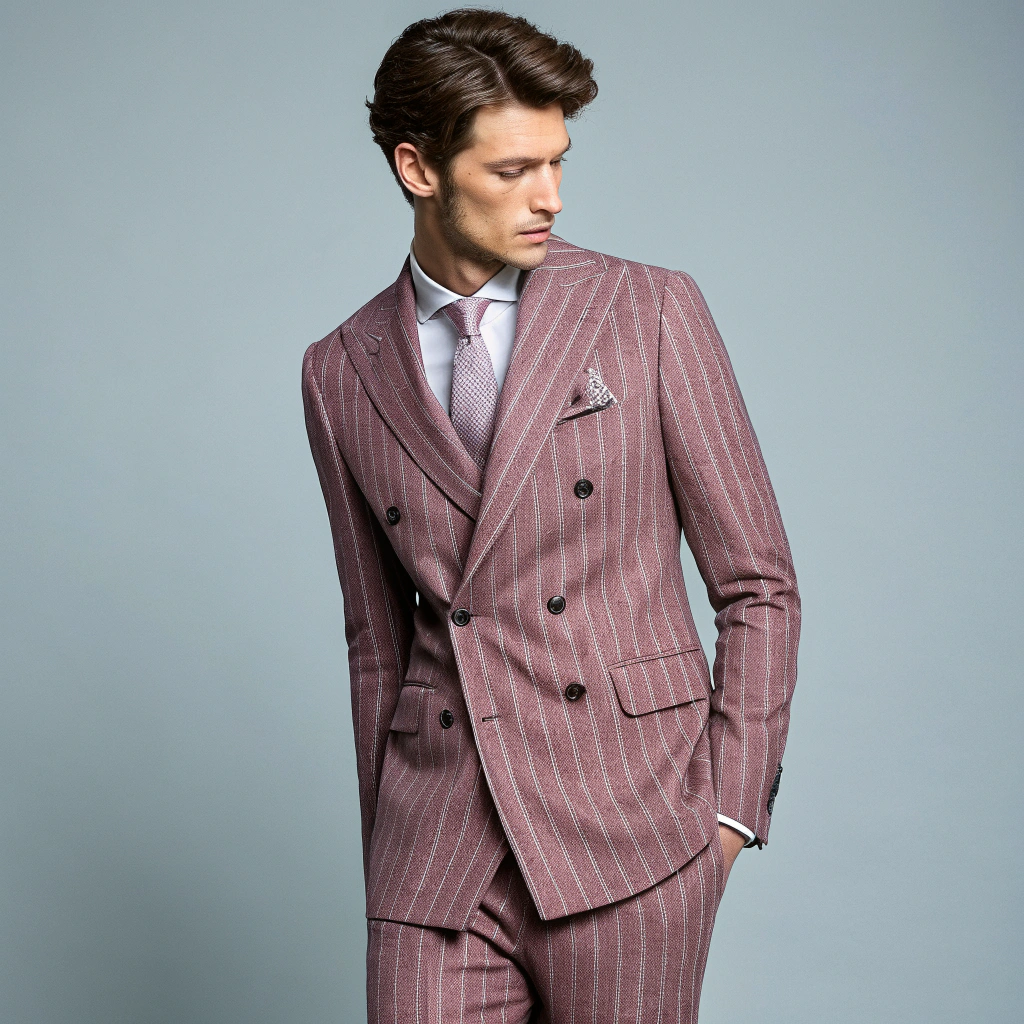 Deep Navy Double‑Breasted Suit