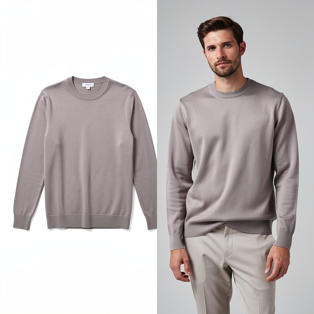 Black Merino Wool Sweater