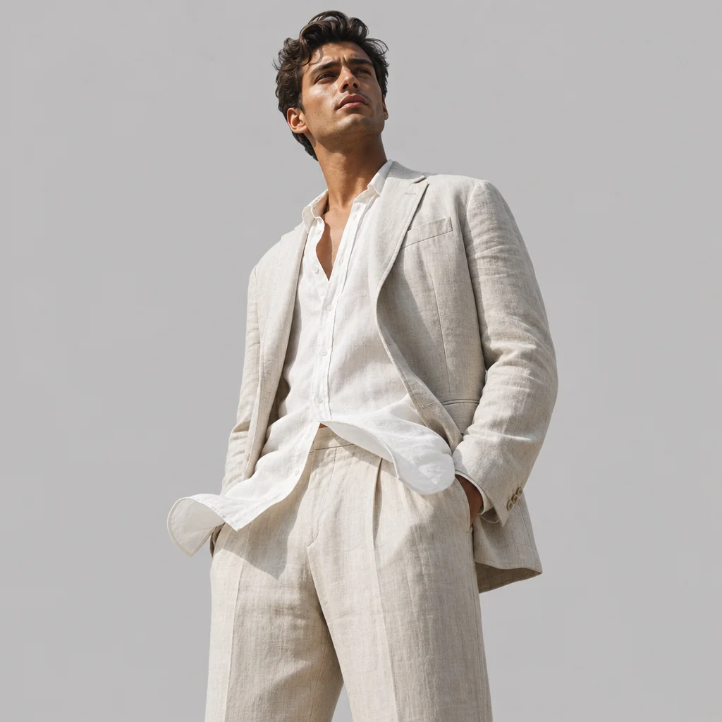 Ivory Linen Suit – Lightweight Warm-Weather Tailoring