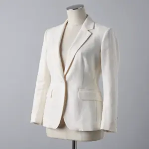 Stone Linen Blazer — lightweight, breathable tailoring
